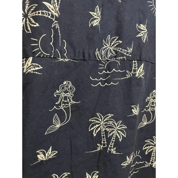 No Boundaries Men's Size X-Large Dark Blue Summer Button Down - Picture 8 of 8